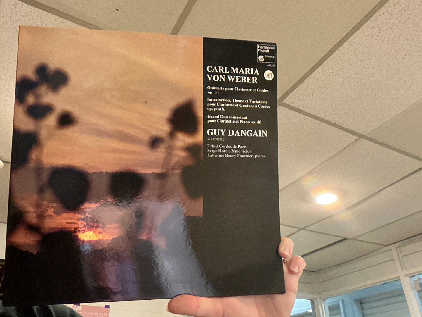 Carl Maria Von Weber, Guy Dangain- Trio a Cordes de Paris, Serge Hurel, Fabienne Boury-Fournier (Used 12in)