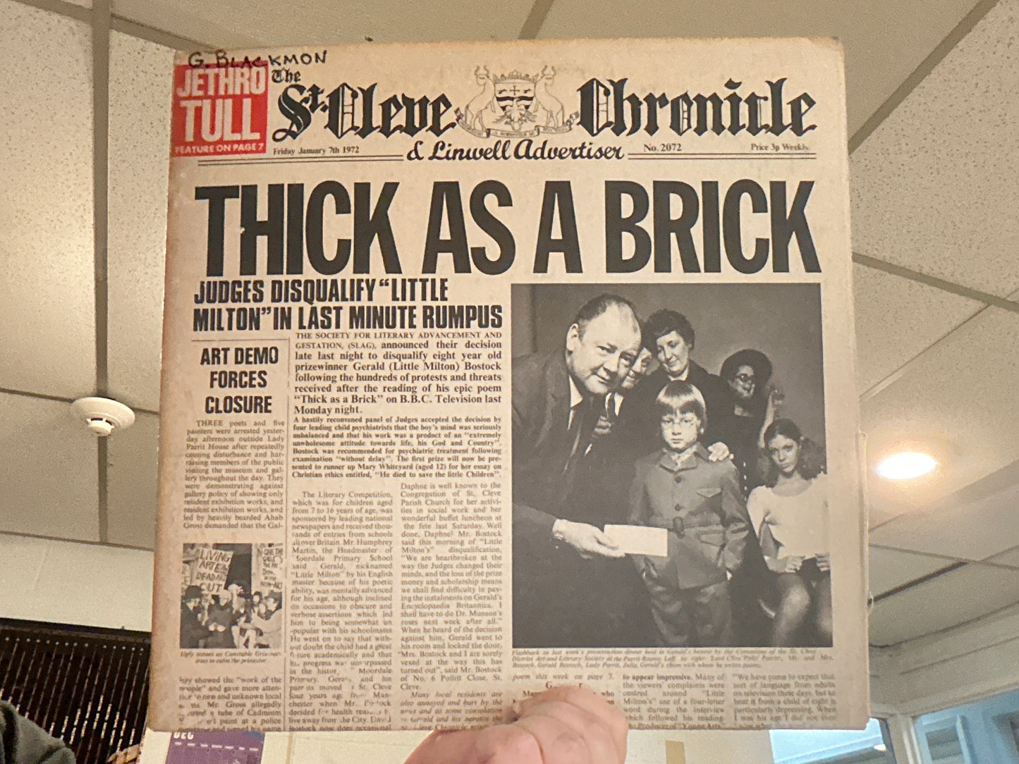 Jethro Tull- Thick As A Brick (12 inch used)
